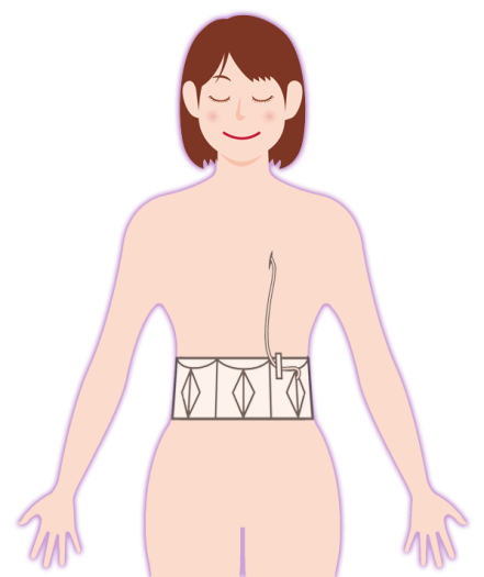 drain pouch on figure